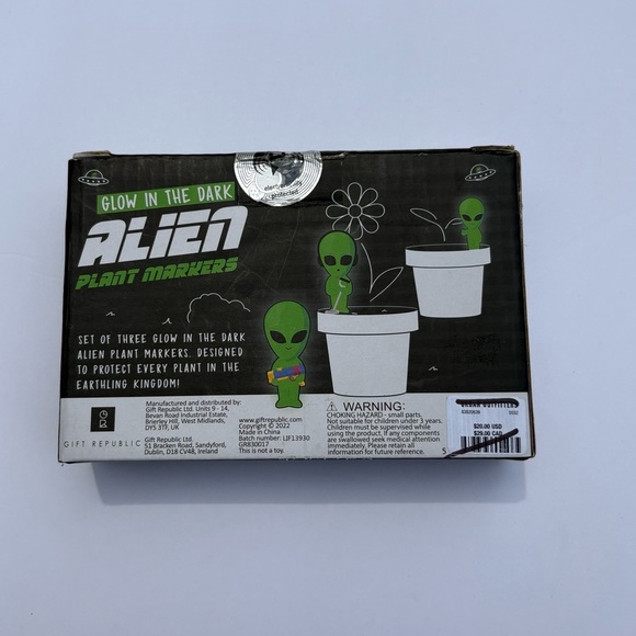 NWT Urban Outfitters Glow In The Dark Alien Plant Markers - Picture 5 of 9